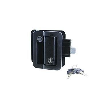 Imagem de Lippert 239631 Kit de trava de porta de entrada para trailer de viagem, preto