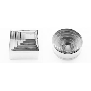 Imagem de Jogo Cortador De Massa Quadrado E Redondo Inox