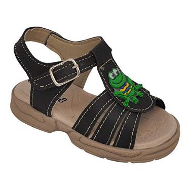 Imagem de Sandália Ortopédica Infantil Menino Sapinho Preto