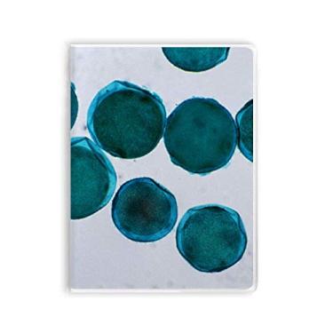 Imagem de Caderno com imagem de célula de criatura azul, capa de goma para diário de capa macia