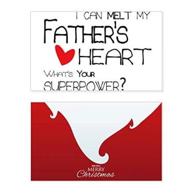 Imagem de I Can Melt My Father's Heart Best Papa Love Holiday Merry Christmas Congrats Card Christmas Letter Message