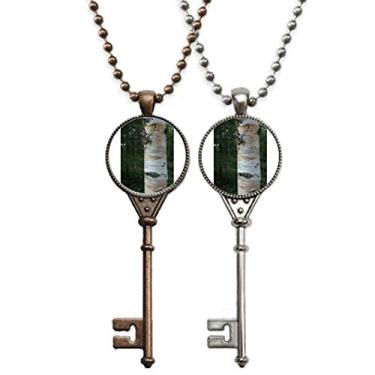 Imagem de OFFbb-USA Porta-malas de papel marrom Art Deco presente fashion chaveiro colar pingente joias decoração de casal