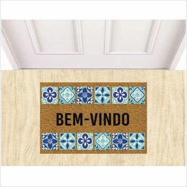 Imagem de Tapete De Entrada Bem Vindo, Medida Porta.
