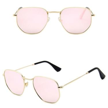 Imagem de Óculos de sol polarizados masculino/feminino óculos de sol ao ar livre uv400, rosa espelhado, tamanho único
