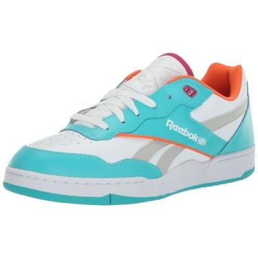 Imagem de Reebok Tênis masculino Bb 4000 II, Branco/azul-petróleo clássico/laranja ardente, 45