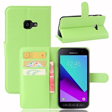 Imagem de Capa para Samsung Galaxy Xcover 4/G390F â€“ Capa carteira flip de couro PU de para Galaxy Xcover 4/G390F, capa de proteção de telefone estilo empresarial, capa com [compartimentos para