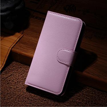 Imagem de Capa para WIKO Fizz Leather Stand Wallet Flip Case para WIKO Fizz Capa de proteção de telefone A capa com design simplificado