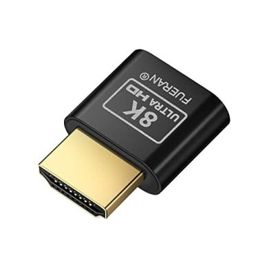 Imagem de FUERAN 2K 4K 8K HDMI Ficha fictícia-Virtual Monitor Display Adaptador Headless 3840x2160@60Hz 1080@120HDR DVI EDID Emulador (8K-1080@60-7680×4320@19)