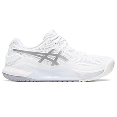 Imagem de ASICS Tênis feminino Gel-Resolution 9, 38, branco/prata pura