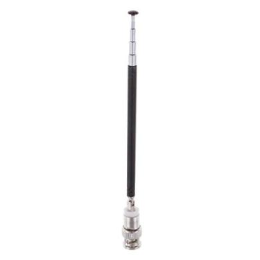 Imagem de Antena Receptora de Microfone Sem Fio Ajustável UHF 100MHz-900MHz Conector BNC Extensão de Aço para Acessórios de Microfone de Sinal Claro