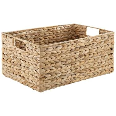 Imagem de Cesto Organizador Em Seagrass Natural Retangular Grande