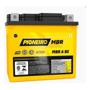 Imagem de Bateria Moto MBR 6 BS 6Ah PIONEIRO XTZ 150 CROSSER E/ED 14+, MBR 6 BS