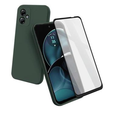 Imagem de Kit Película 3d + Capinha Para Moto G14 Silicone Lisa - GCM CASES, Ver