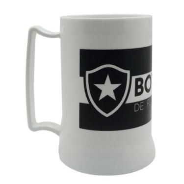 Imagem de Caneca Branca Gel Isolante Térmico 400Ml - Botafogo - Tascoinport