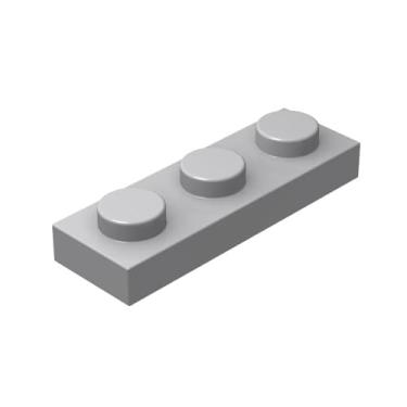 Imagem de Classic Grey Plates Bulk, Light Gray Plate 1x3, Building Plates Flat 100 Piece, Compatible with Lego Parts and Pieces: 1x3 Gray Plates(Color: Light Gray)