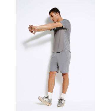 Imagem de Bermuda Esportiva Masculina Com Recorte - Hering, P, Cinza