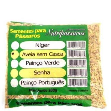 Imagem de Aveia Sem Casca 200gr Nutripassaros - Nutripássaros