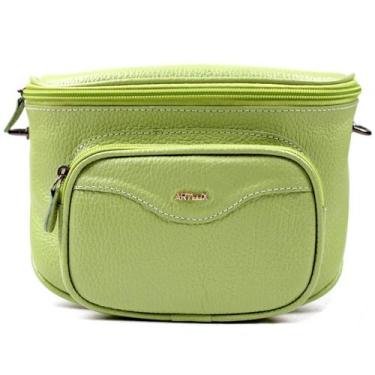 Imagem de Pochete Guaiaca Colors em Couro Artlux 9049, Menta