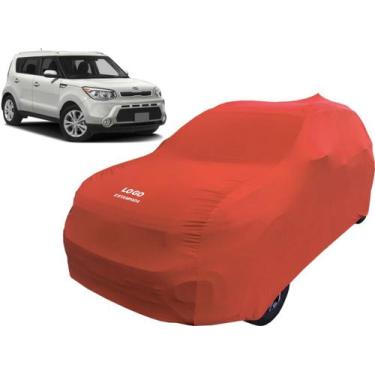 Imagem de Capa Cobrir Carro Tecido Helanca Macio Kia Soul - Mz, Vermelha