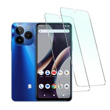 Imagem de Tuxiwei Película protetora de tela de vidro temperado BLU G54 de 6,6 polegadas [pacote com 2], HD BLU Bold K10 Flim de vidro temperado [anti-impressão digital 9H dureza anti-estilhaçamento]