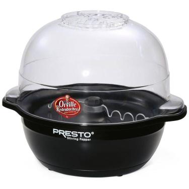 Imagem de Pipoqueira Elétrica 170g com Tampa Transparente e Derretidor de Manteiga, 110V, Presto...