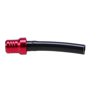 Imagem de Tampa de combustível nova liga de alumínio para motocicleta poço de gás ATV Pit Dirt Bike Tampa do tanque de gasolina tubo de respiro válvula de mangueira de ventilação tanque de tubo de respiração