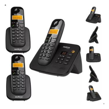 Imagem de Telefone Sem Fio Digital Ts 3130 + 2 Ramal Ts 3111 Intelbras