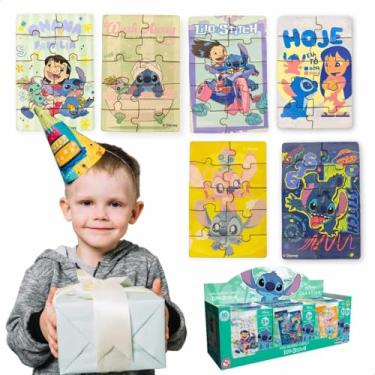 Imagem de Quebra Cabeça Infantil Kit 6 Peças Pequenas Madeira MDF Desenvolvimento Criatividade Coordenação Puzzle