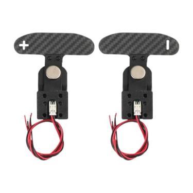 Imagem de YIJU RC Jogo Simulação Volante Câmbio Pás Reparo Peça Alto Desempenho Premium Substituição Metal para 923 T300 G27 G25 G29, Cinza Escuro Sem Montagem