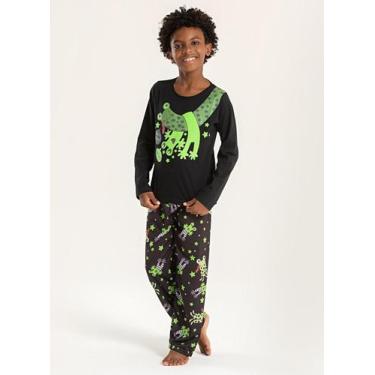 Imagem de Pijama Infantil Menino Longo Sapinho Brilha No Escuro - Molekada, 6