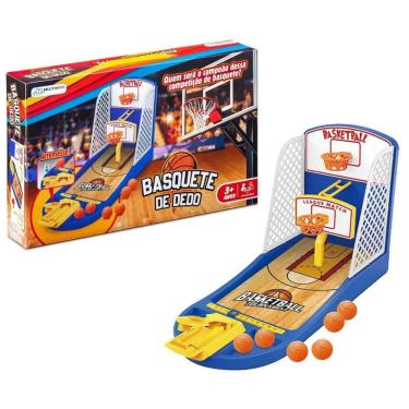 Imagem de Jogo Basquete De Dedo Tabuleiro Infantil Didático Basketball De Mesa - Multikids