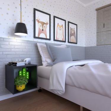 Imagem de Nicho Quadrado para Quarto Infantil 40cm MDP - Bramov Móveis