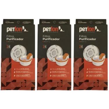 Imagem de Refil de Carvão Ativado PetLon para Filtro 2 Unidades, 6 refil