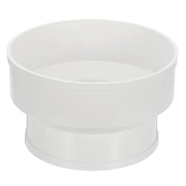 Imagem de PATIKIL Redutor de duto de 25,4 cm a 15,2 cm, adaptador de aumento de tubo de PVC para dutos de tubo de fluxo de ar para dutos de ventilação DWV (dreno, resíduos e ventilação), branco