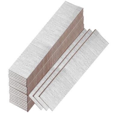 Imagem de SITLDY Pregos galvanizados de calibre 18, cabeça em T marrom, pacote com 2000 unidades, pregos pequenos de acabamento para pistola pneumática, elétrica 18GA Brad Nailer