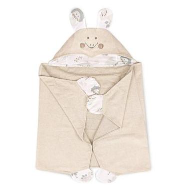 Imagem de Toalha Banho Com Capuz Sofisticata Baby Mundo Do Dino Bege - Atlantica