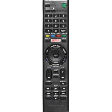 Imagem de Cerepros Controle remoto de TV de substituição para Sony NSX-40GT1 KDL-32L5000 KDL-48R510C NSX-46GT1 XBR-55X800E KDL-40R510C XBR-43X800E Números de modelo de TV