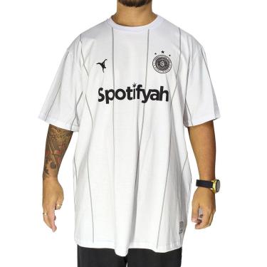 Imagem de Camiseta Chronic Time Spotifyah Hip Hop Branca 4138 Cor:;Tamanho:G1-Masculino
