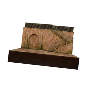Imagem de Dynwave 1/35 kit de modelo de construção, modelo de arquitetura de mesa de areia, fábrica de cenas de bricolage, montagem fácil, layout de cenário de micro