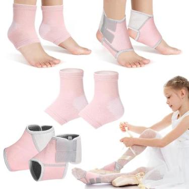 Imagem de Conjunto de cinta de tornozelo Tarpop Kids Foot Support rosa pálido (2