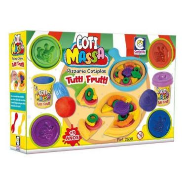 Imagem de Brinquedo Massinha De Modelar Pizzaria Cheiro Tutti Frutti - cotiplas,