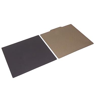 Imagem de Placa de Compilação de Aço de Mola 3D Placa de Compilação de Dupla Face Em pó de pó Plataforma Magnética 255x255mm Compatível