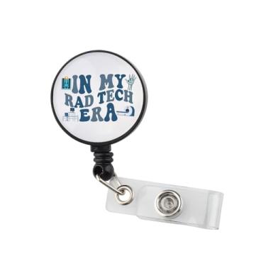 Imagem de Rad Tech Carretel retrátil para crachá durável para tecnólogos radiológicos Equipe médica hospitalar de raio-X em My Rad Tech Era (em My RAD TECH Badge Reel)