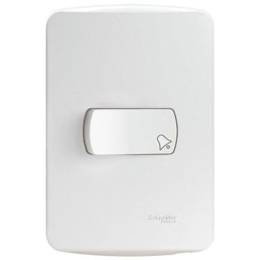 Imagem de Conjunto Pulsador de Campainha 10 Amperes 250 Volts Branco Miluz - S3B