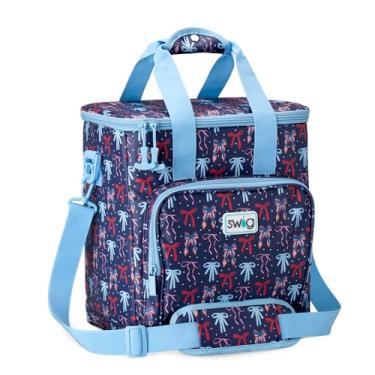 Imagem de Swig Life Bolsa térmica Boxxi 24 | Bolsa térmica térmica com zíper, bolsas de viagem grandes com capacidade para 16 a 24 latas ou 6 garrafas de vinho, sacola isolada para entrega de alimentos e