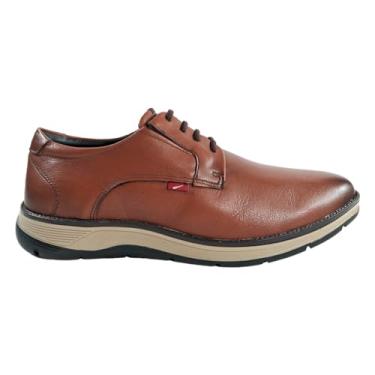 Imagem de Sapato Masculino Ferracini Fluence em Couro (Havana, BR, Adulto, Numérico, 38)