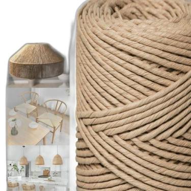 Imagem de 100Mt Corda De Papel 6Mm Sustentável Para Móveis E Decoração - Dialmaq