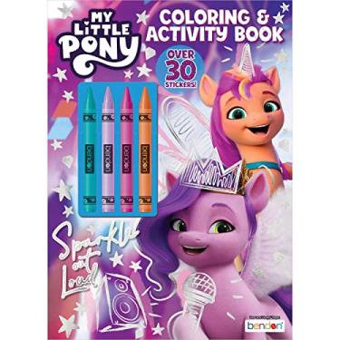 Imagem de My Little Pony 48 Page Coloring Book, 4 Crayons Bendon 53741