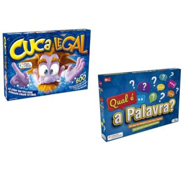 Imagem de Kit 2 Jogos Educativos de Tabuleiro Cuca Legal + Qual é a Palavra Pais e Filhos 1178+2750