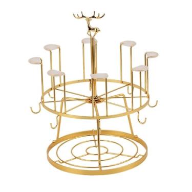 Imagem de AFXGUSD Escorredor de 8 Xícaras para Secar Xícaras de Chá, Escorredor de Copos, Suporte para Canecas, Organizador para de Cozinha, Loja de Chá, Restau